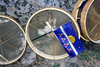 Tlicho Flag & Drums